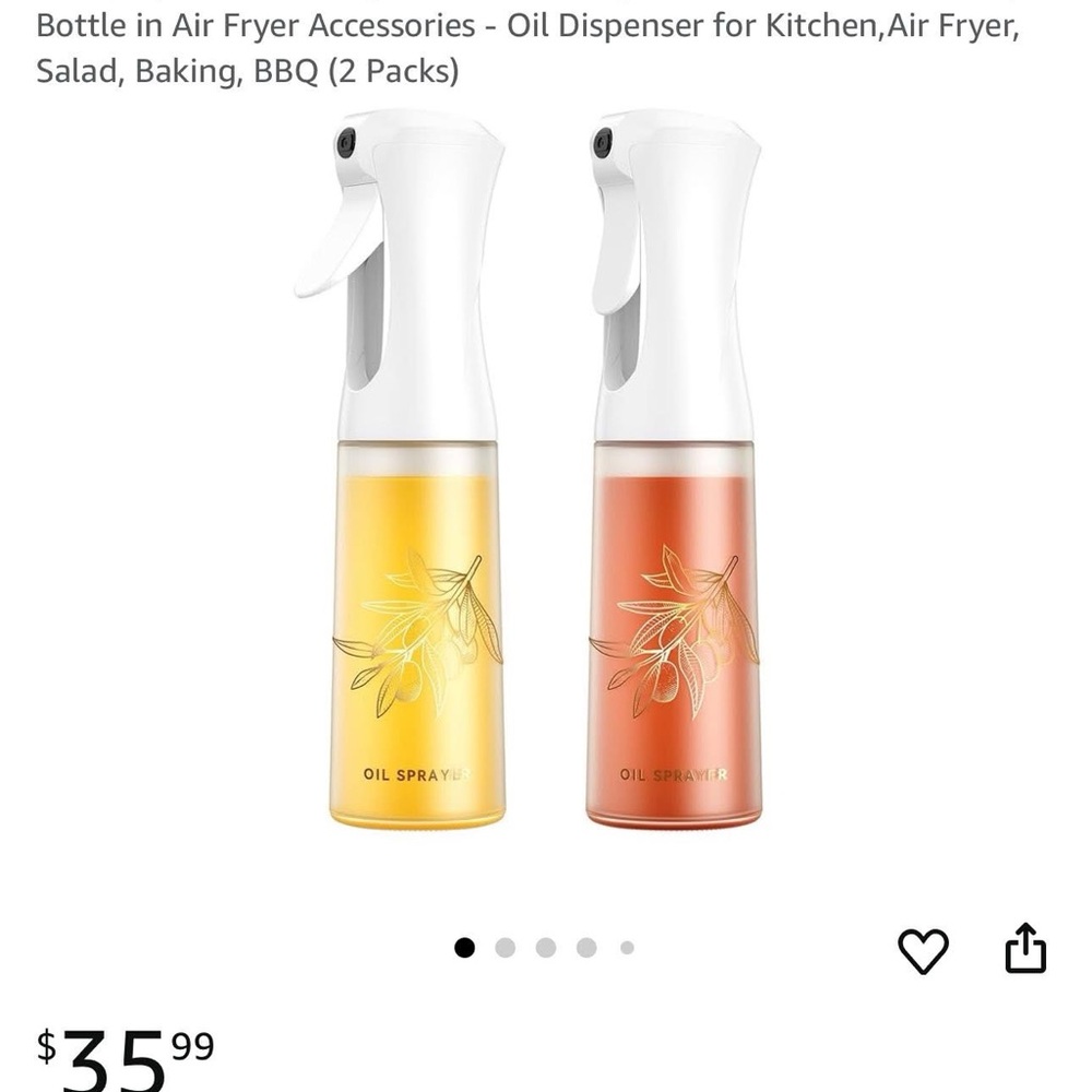 Oil Sprayer Set - White and Orange